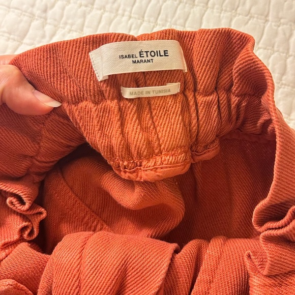 ISABEL MARANT ETOILE Titea Shorts - PAPAYA Size 40 - Picture 6 of 7